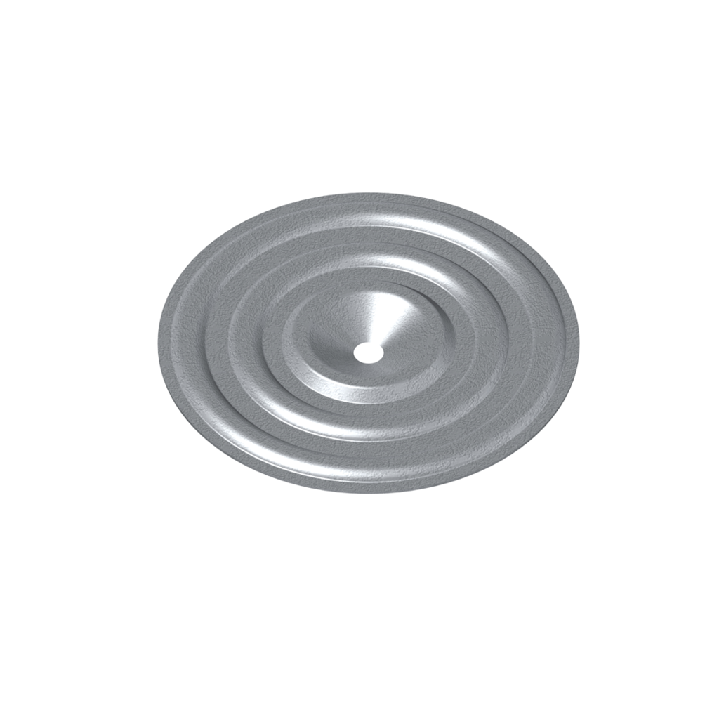 Pressure plate diam. 70mm hole 5,0mm deep recess