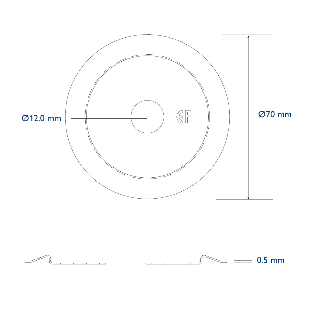 ISPC Pressure plate diam. 70mm