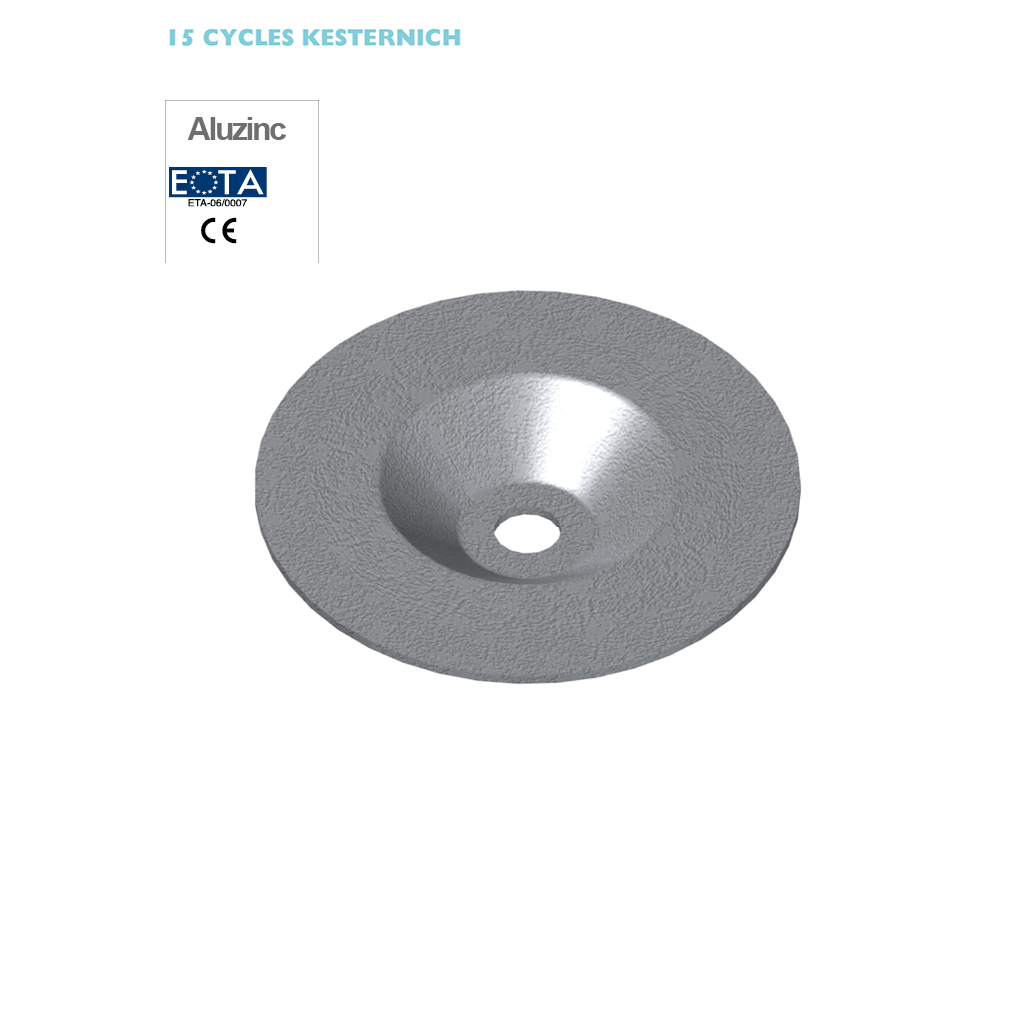 Pressure plate diam. 50mm hole 6,3mm deep recess