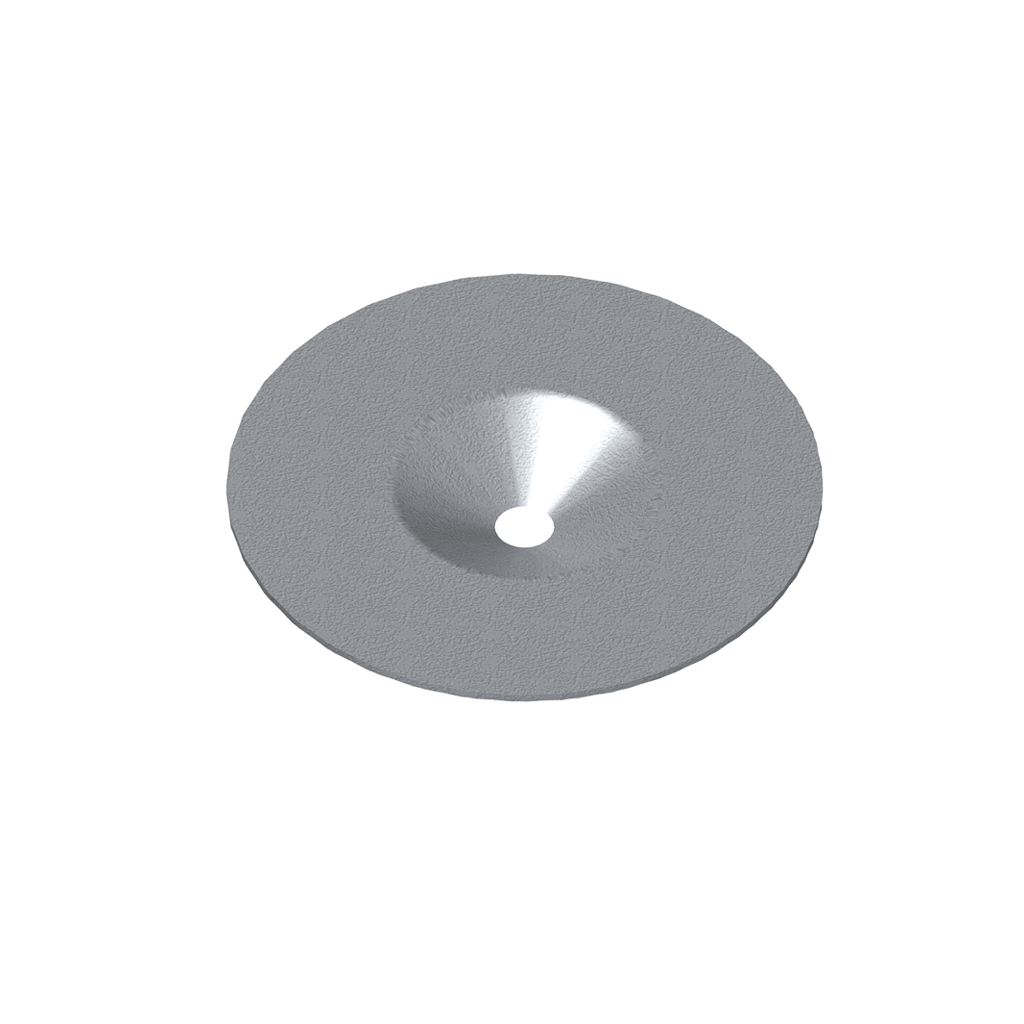 Pressure plate diam. 70mm hole 6,5mm deep recess