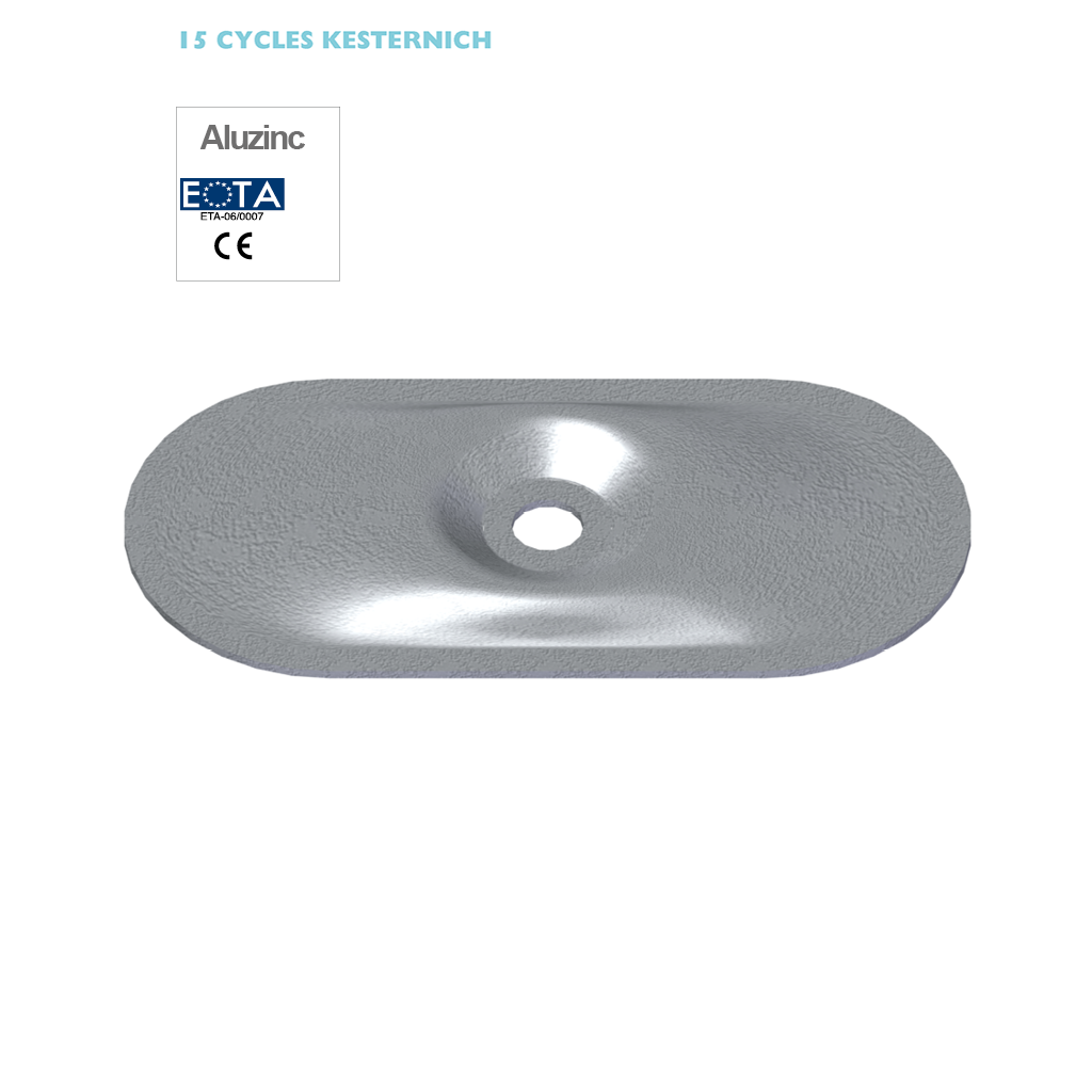 PP 82x40mm hole 7,0mm high recess