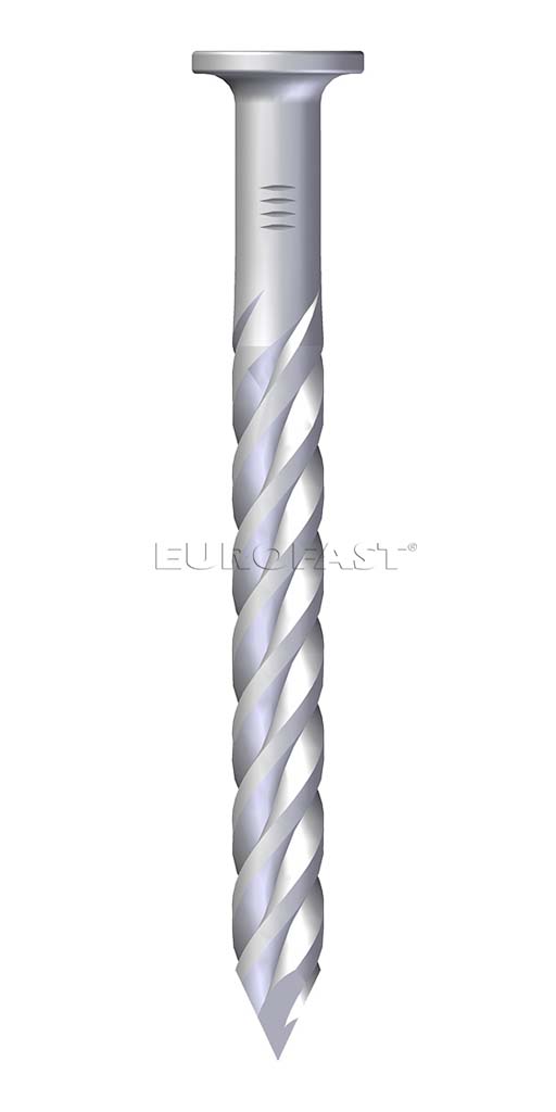 Eurofast twisted nail. Size 3,6 x 32mm. 1 kg.