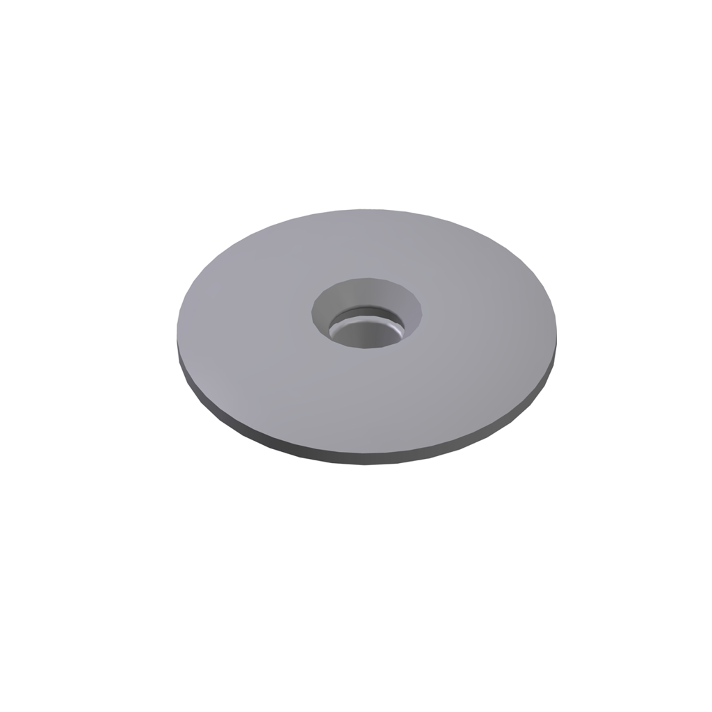 Eurofast plastic deckingplate. Size Ø 51 x 1,2mm. 