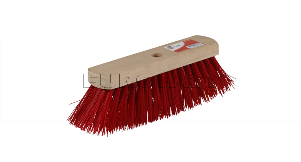 Eurofast bezem kunststof rood 30cm