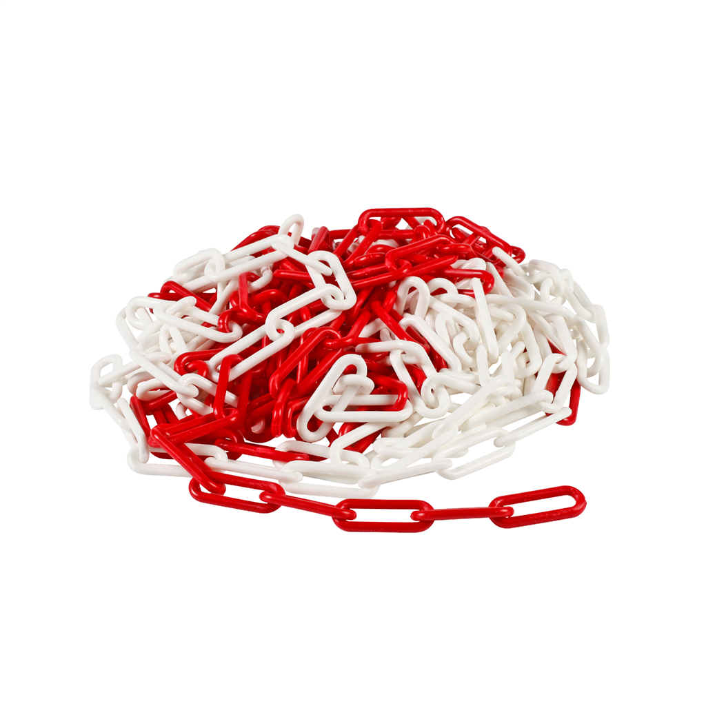 Alprokon ketting rood-wit pvc lengte 10 meters