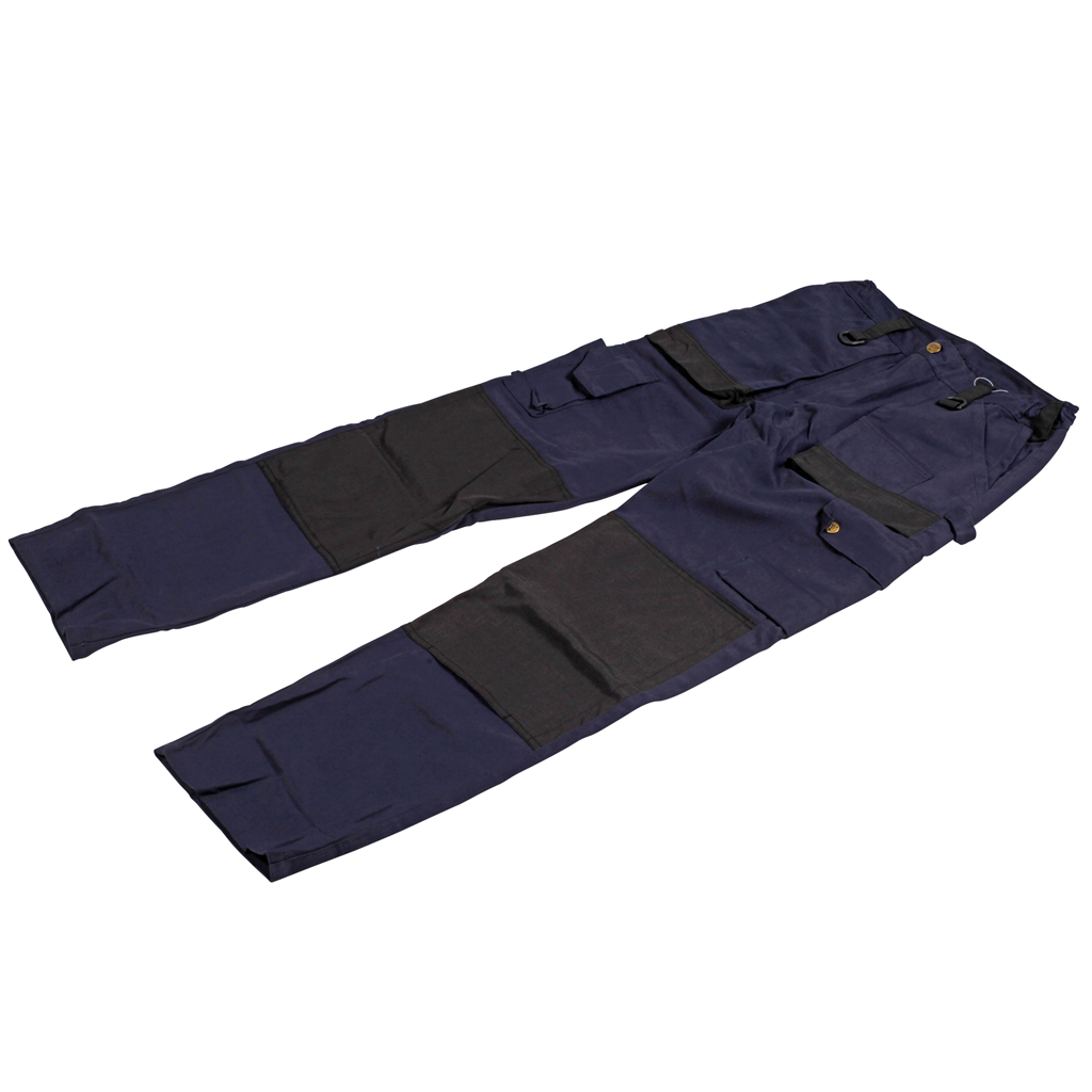 Dakdekkersbroek donkerblauw mt52 katoen-polyester