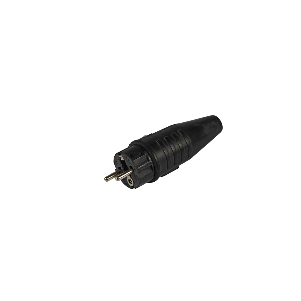 Stekker 220v rubber 2p+ra zwaar