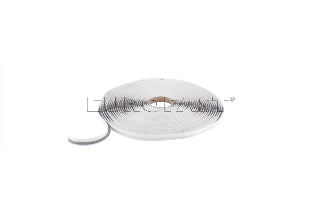 Butylband 4mm grijs rond 12m/rol
