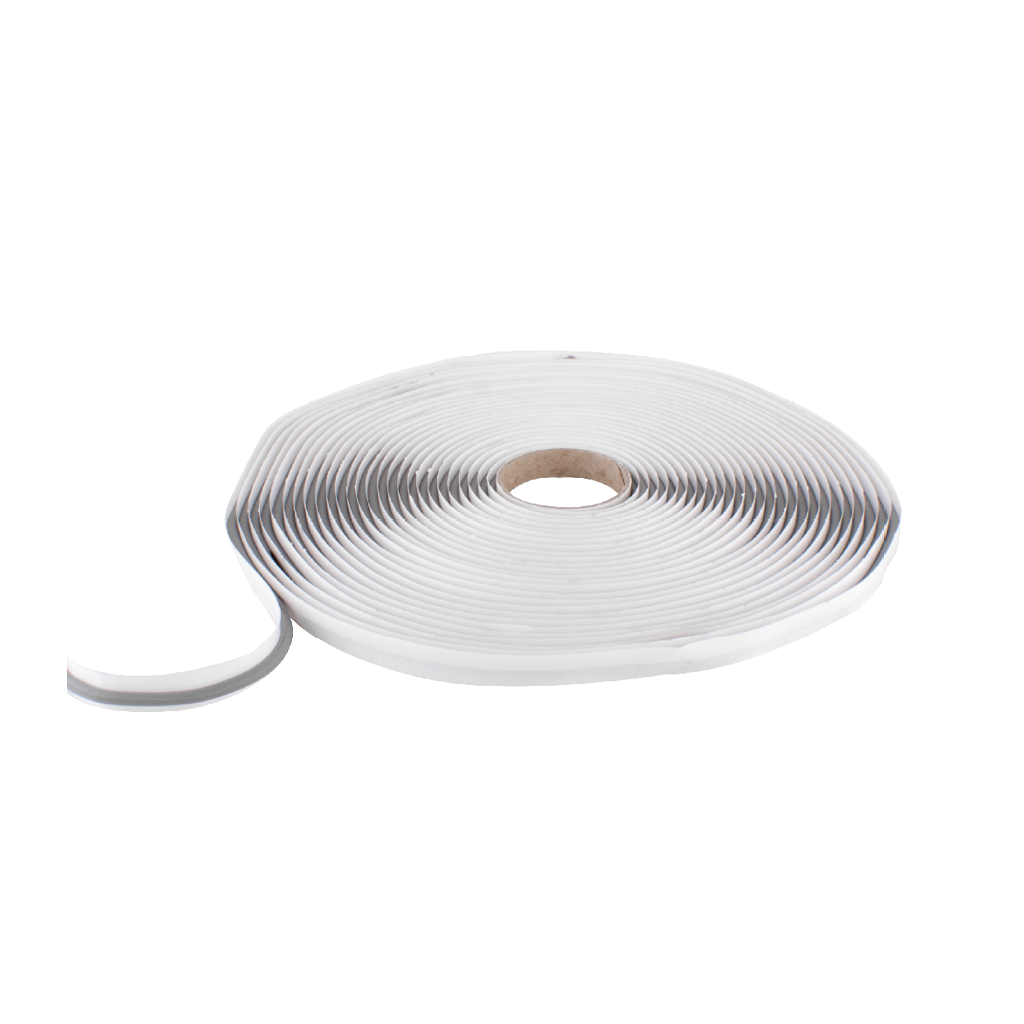 Butylband 4mm grijs rond 12m/rol