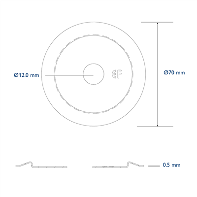 ISPC Pressure plate diam. 70mm