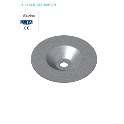 Pressure plate diam. 50mm hole 6,3mm deep recess