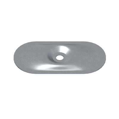 PP 82x40mm hole 7,0mm high recess