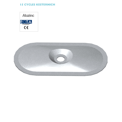 PP 82x40mm hole 7,0mm extra high recess