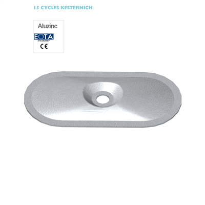 PP 82x40mm hole 4,85mm extra high recess