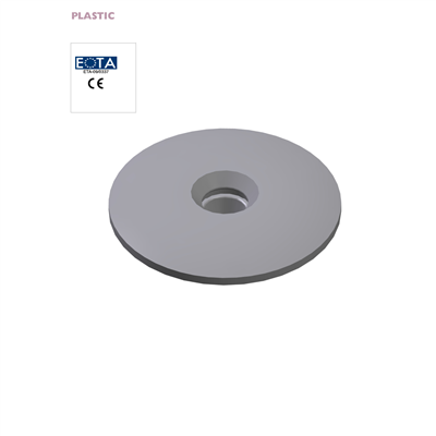 Eurofast plastic deckingplate. Size Ø 51 x 1,2mm. 