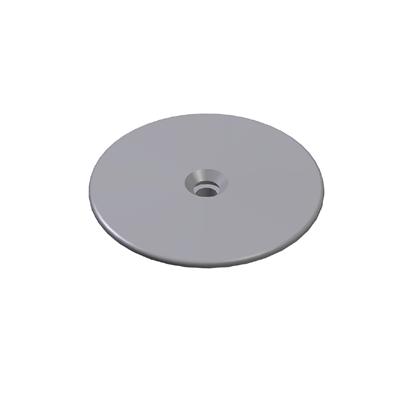 Eurofast plastic deckingplate. Size Ø 73 x 1,2mm. 