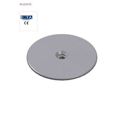 Eurofast plastic deckingplate. Size Ø 73 x 1,2mm. 