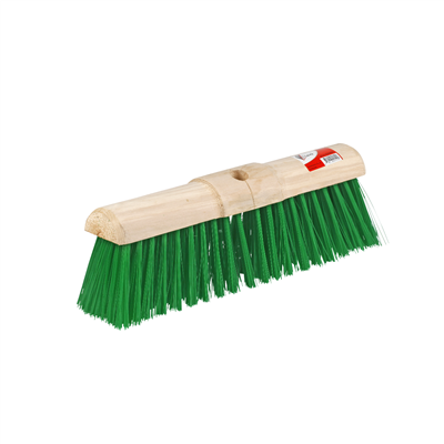 Eurofast reinigings bezem  groen kunststof 45cm
