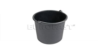 Eurofast emmer zwart kunststof 12lt
