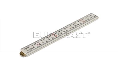 Eurofast duimstok kunststof wit 1 m