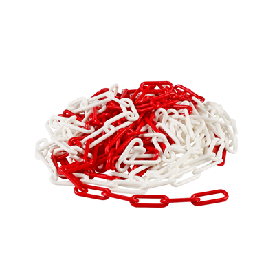 Alprokon ketting rood-wit pvc lengte 10 meters