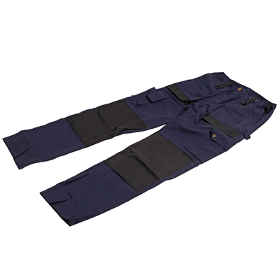 Dakdekkersbroek donkerblauw mt52 katoen-polyester