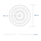 Pressure plate diam. 70mm hole 5,0mm normal recess