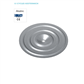 Pressure plate diam. 70mm hole 6,0mm deep recess