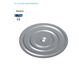 Pressure plate diam. 70mm hole 6,0mm normal recess