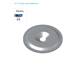 Pressure plate diam. 40mm hole 6,0mm normal recess