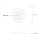 Pressure plate diam. 40mm hole 6,0mm normal recess