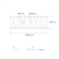 Pressure rail barbed 2250x30mm