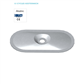 PP 82x40mm hole 7,0mm extra high recess