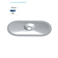 PP 82x40mm hole 4,85mm extra high recess